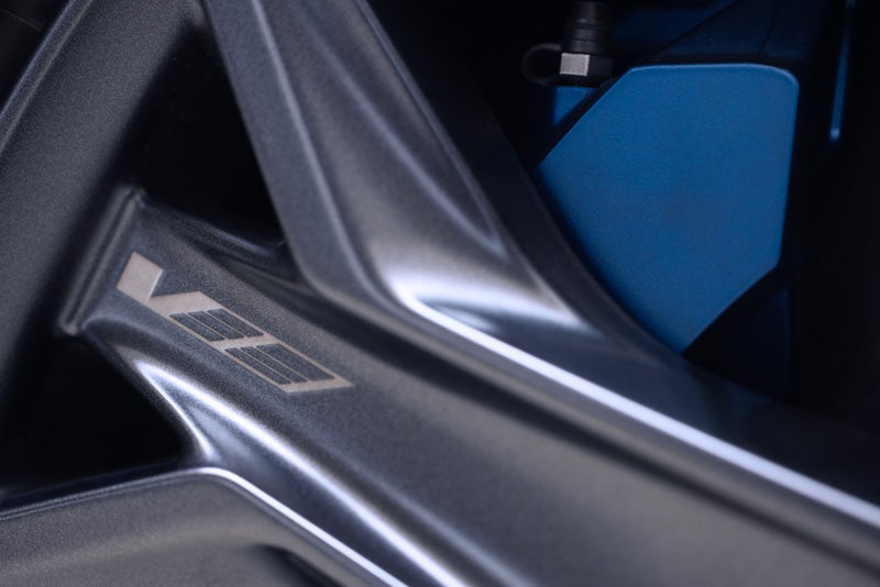 Close-up of the 2026 OPTIQ-V Brembo Performance Front Brakes | Bob Johnson Cadillac in ROCHESTER NY