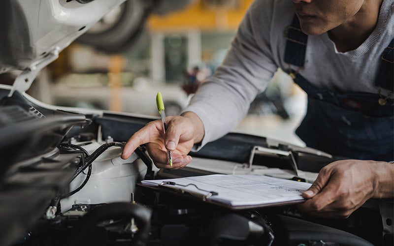 Cadillac engine inspection
